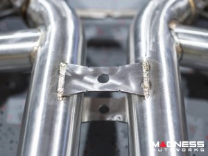 Jaguar F-TYPE Performance Exhaust System - MADNESS - 2.0L Turbo - Center Exit - Vacuum Valve Design - Black Chrome Exhaust Tips Jaguar F-TYPE Performance Exhaust System - MADNESS - 2.0L Turbo - Center Exit - Vacuum Valve Design - Black Chrome Exhaust Tips